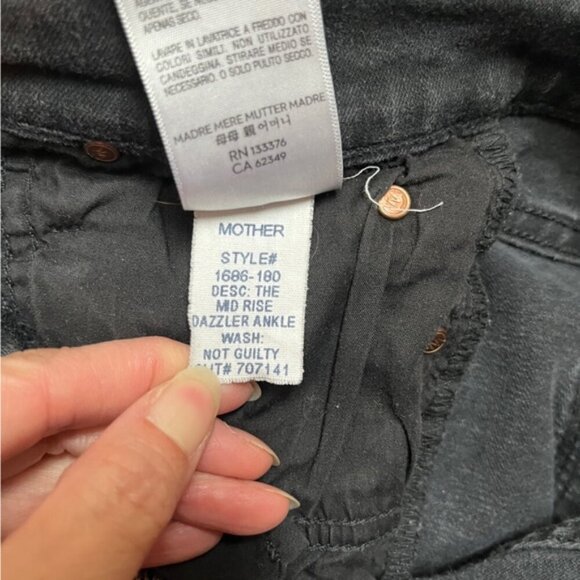 Mother The Mid Rise Dazzler Ankle Denim Jeans Sz 25 - Picture 10 of 15